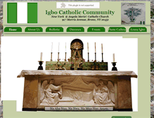 Tablet Screenshot of igbocatholiccommunitynewyork.org